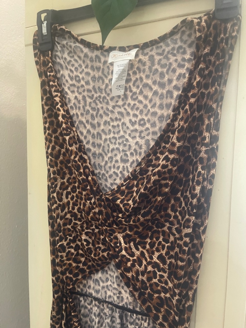Misses by Michelle Leopard Print Maxi Dress in Brown